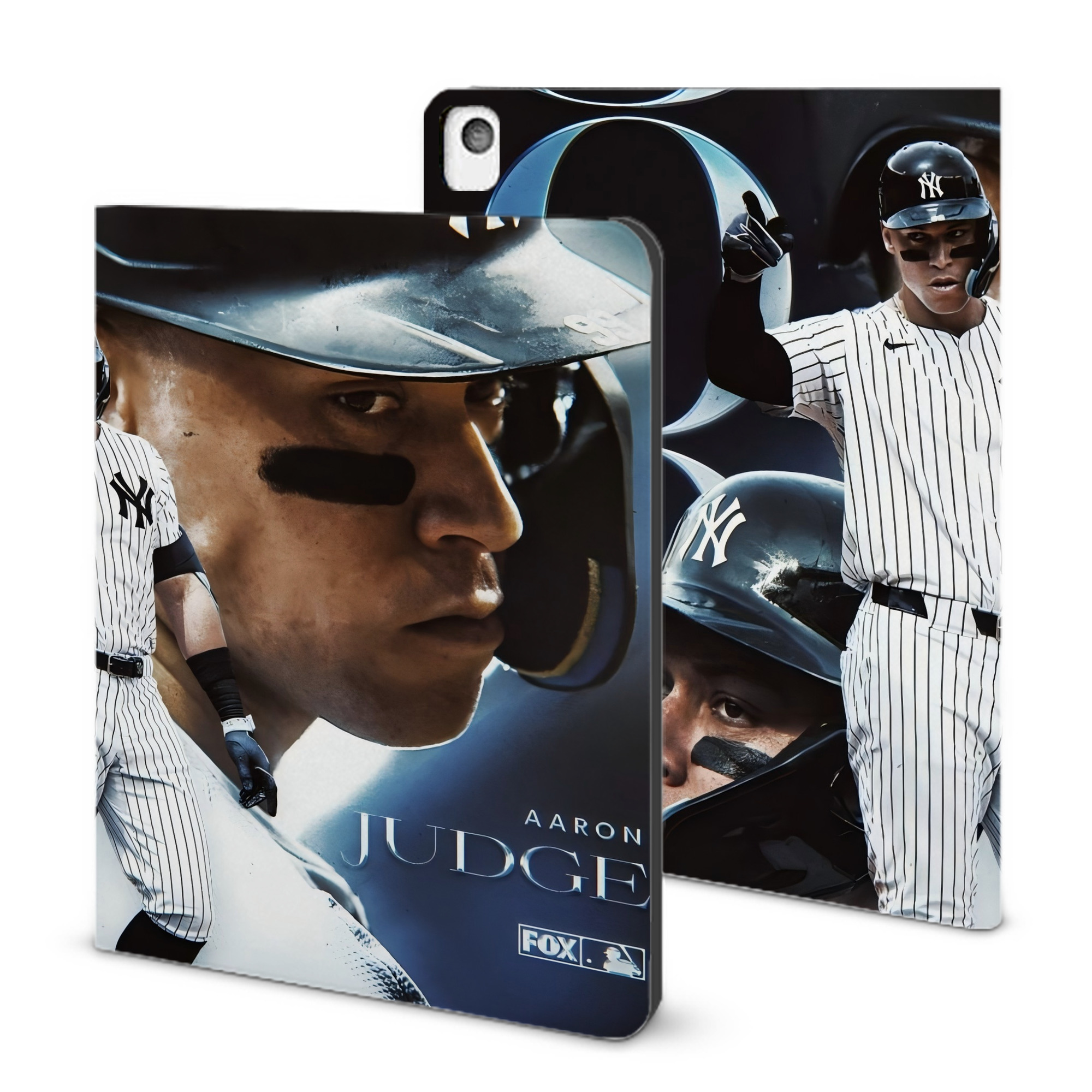 Aaron Judge 300 Home Runs 1 IPad Book-Style Case With Pencil Slot – Slim PU & TPU Cover – Full Protection, Precise Fit, Water & Scratch Resistant